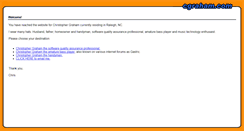 Desktop Screenshot of cgraham.com