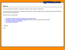 Tablet Screenshot of cgraham.com